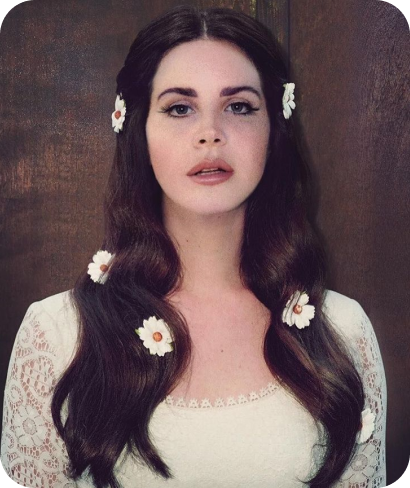 Portrait de Lana Del Rey, élégante et mélancolique